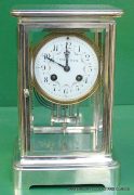 TIFFANY-COART-DECO-FRENCH-JAPY-FRERES-8-DAY-FOUR-GLASS-CRYSTAL-REGULATOR-CLOCK-283410867670