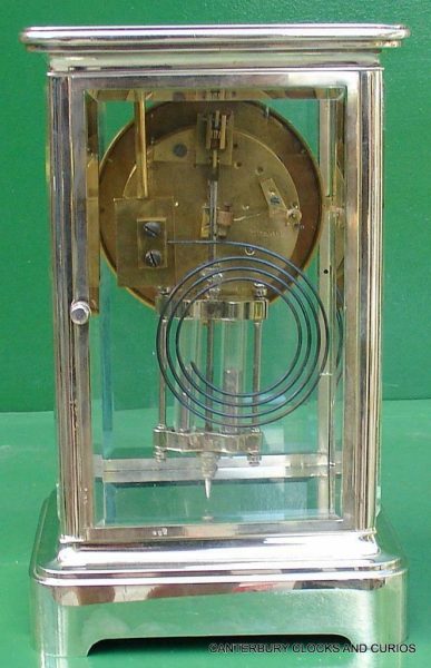 TIFFANY-COART-DECO-FRENCH-JAPY-FRERES-8-DAY-FOUR-GLASS-CRYSTAL-REGULATOR-CLOCK-283410867670-3