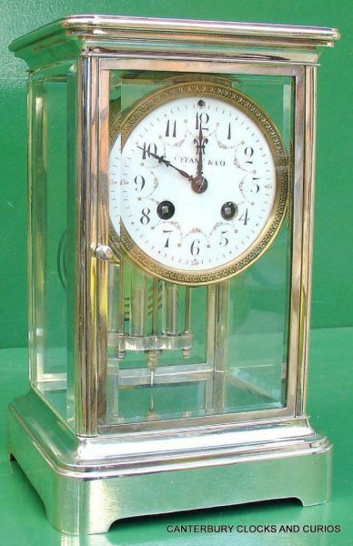 TIFFANY-COART-DECO-FRENCH-JAPY-FRERES-8-DAY-FOUR-GLASS-CRYSTAL-REGULATOR-CLOCK-283410867670-7