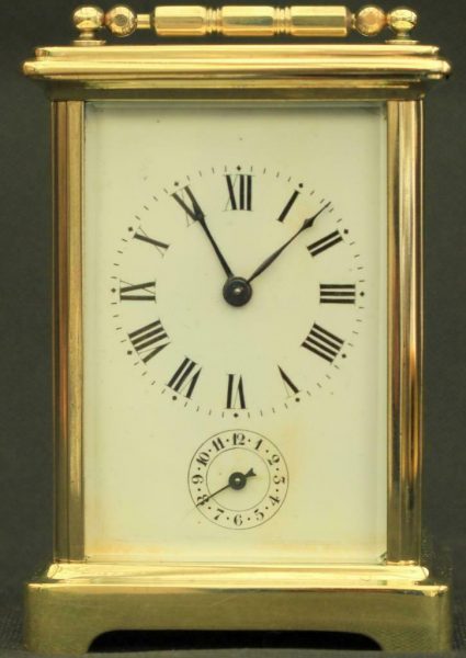 COUILLETT-FRERES-ANTIQUE-FRENCH-8-DAY-ALARM-CARRIAGE-CLOCK-283569626121-2