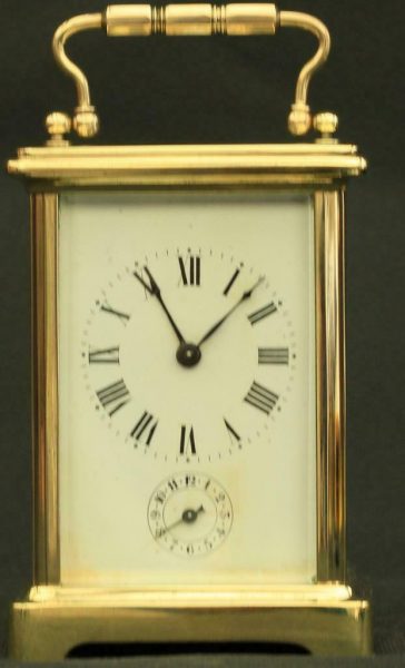 COUILLETT-FRERES-ANTIQUE-FRENCH-8-DAY-ALARM-CARRIAGE-CLOCK-283569626121