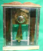 FRENCH-ART-DECO-MARBLE-FOUR-GLASS-CRYSTAL-REGULATOR-MANTLE-CLOCK-283636248071-7