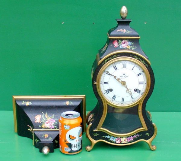 SWISS-MADE-VINTAGE-ROCOCO-8-DAY-BOULLE-TYPE-MANTEL-BRACKET-CLOCK-283080549931-5