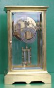 FRENCH-ANTIQUE-BOW-FRONT-CRYSTAL-REGULATER-FOUR-GLASS-MANTLE-CLOCK-CIRCA-1880-283116972442-6