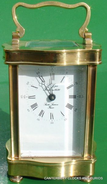 LEPEE-VINTAGE-FRENCH-DOUCINE-SERPENTINE-TIMEPIECE-8-DAY-CARRIAGE-CLOCK-SERVICED-282542777832