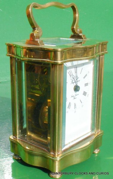 LEPEE-VINTAGE-FRENCH-DOUCINE-SERPENTINE-TIMEPIECE-8-DAY-CARRIAGE-CLOCK-SERVICED-282542777832-5