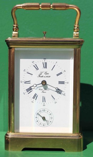 VINTAGE-FRENCH-LEPEE-GRANDE-CORNISH-STRIKING-REPEATER-ALARM-CARRIAGE-CLOCK-283116973353