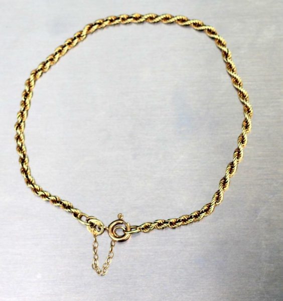 14-CT-GOLD-TWISTED-CHAIN-BRACELET-42G-283617156925-3
