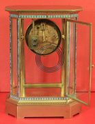 RARE-JAPY-FRERES-8-GLASS-CLOISONNE-ANTIQUE-FRENCH-CRYSTAL-REGULATOR-MANTLE-CLOCK-283350191305-10