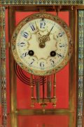 RARE-JAPY-FRERES-8-GLASS-CLOISONNE-ANTIQUE-FRENCH-CRYSTAL-REGULATOR-MANTLE-CLOCK-283350191305-3