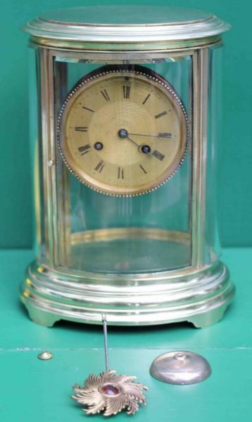 EARLY-ANTIQUE-FRENCH-OVAL-FOUR-GLASS-CLOCK-283181219336-10