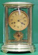 EARLY-ANTIQUE-FRENCH-OVAL-FOUR-GLASS-CLOCK-283181219336