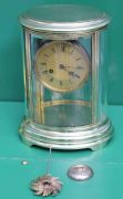 EARLY-ANTIQUE-FRENCH-OVAL-FOUR-GLASS-CLOCK-283181219336-8