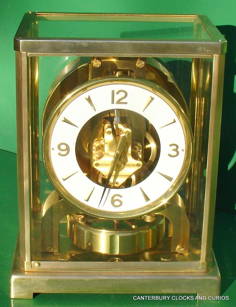 JAGUAR LECOULTRE 93928 VINTAGE ATMOS TABLE MANTLE CLOCK ORIGINAL BOX ...