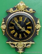 JAPY-FRERES-8-DAY-ANTIQUE-FRENCH-EBONISED-ORMOLU-CARTEL-CLOCK-282669095927-4