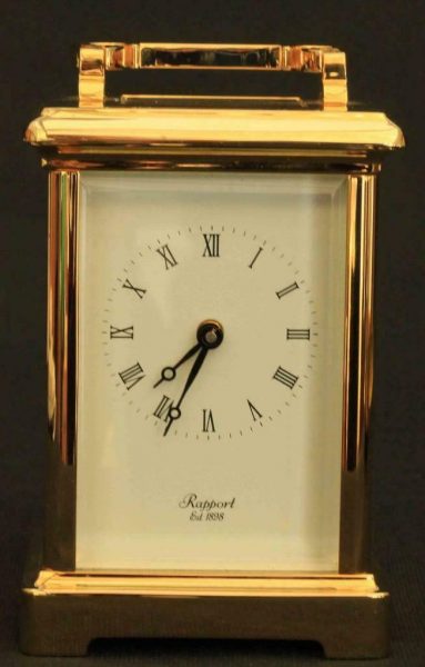 LEPEE-TIMEPIECE-8-DAY-CARRIAGE-CLOCK-SIGNED-RAPPORT-LONDON-IN-ORIGINAL-BOX-283468540277