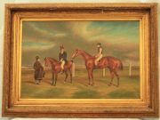 THOROUGHBRED-RACE-HORSE-OIL-ON-CANVAS-BY-GROY-283538457027