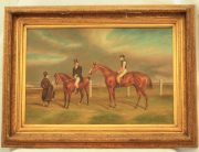 THOROUGHBRED-RACE-HORSE-OIL-ON-CANVAS-BY-GROY-283538457027-2