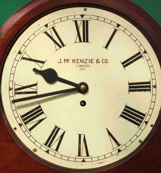 J-MCKENZIE-ANTIQUE-8-DAY-FUSEE-12-DROP-DIAL-MAHOGANY-GALLERY-CASE-WALL-CLOCK-283468465378-6