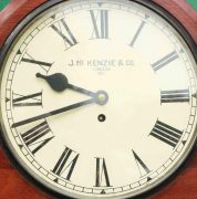 J-MCKENZIE-ANTIQUE-8-DAY-FUSEE-12-DROP-DIAL-MAHOGANY-GALLERY-CASE-WALL-CLOCK-283468465378-7