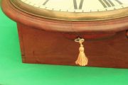 BROWN-OF-NORWICH-ANTIQUE-ENGLISH-8-DAY-FUSEE-MAHOGANY-12-DROP-DIAL-WALL-CLOCK-283638186649-11