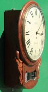BROWN-OF-NORWICH-ANTIQUE-ENGLISH-8-DAY-FUSEE-MAHOGANY-12-DROP-DIAL-WALL-CLOCK-283638186649-3
