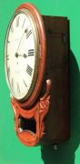 BROWN-OF-NORWICH-ANTIQUE-ENGLISH-8-DAY-FUSEE-MAHOGANY-12-DROP-DIAL-WALL-CLOCK-283638186649-4