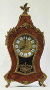 VINTAGE-8-DAY-BOULLE-TYPE-ROCOCO-FRANZ-HERMLE-WALNUT-MANTLE-CLOCK-283367079399